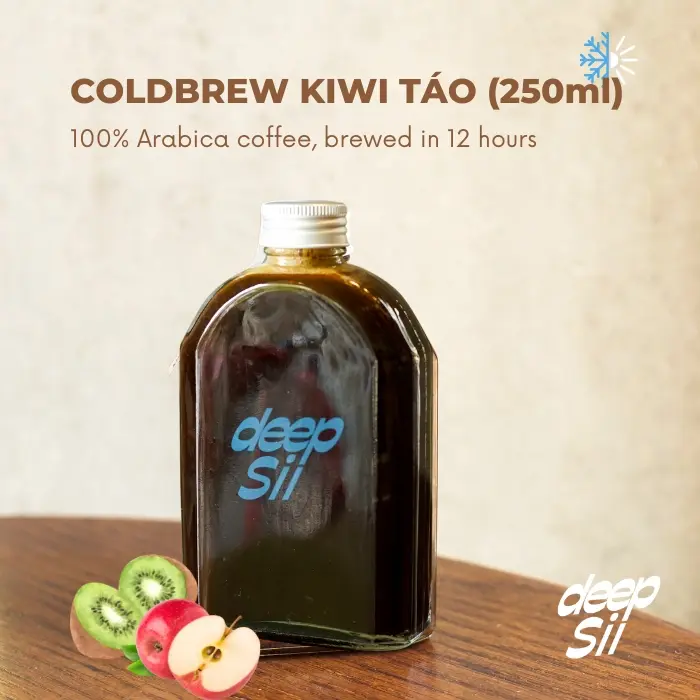 Hình ảnh Coldbrew Kiwi Táo (Chai 250ml)