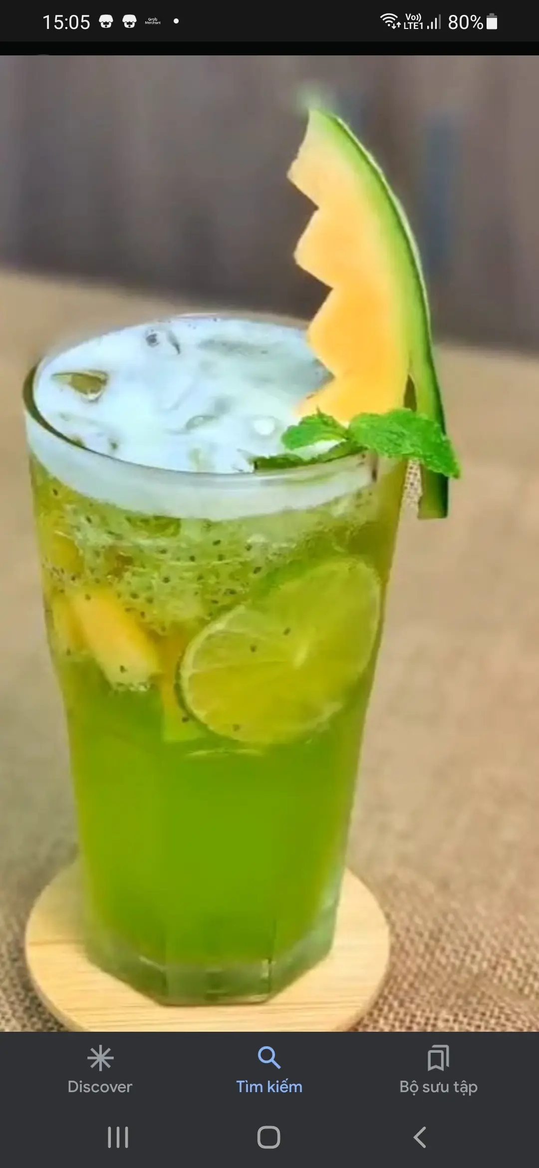 Hình ảnh trà dưa lưới ly700ml 