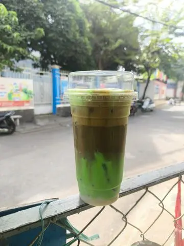 Hình ảnh cafe sữa tươi sâm dứa 500ml