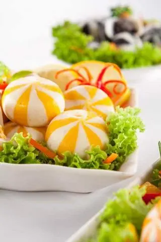 Hình ảnh bánh bao trứng cá