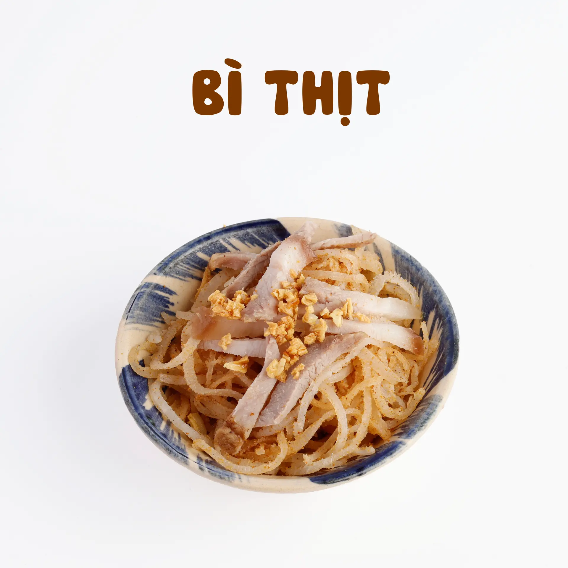 Hình ảnh Bì thịt khìa ăn kèm