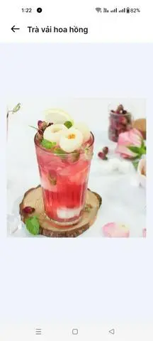 Hình ảnh Trà vải hoa hồng