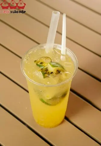 Hình ảnh 柠檬百香果苏打水-Soda tắc mật ong chanh dây