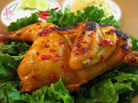 Hình ảnh Gà nướng sốt quay.1/2 con