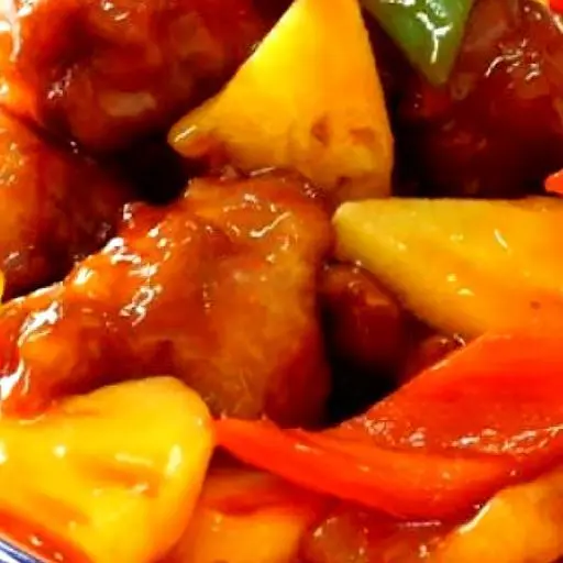 Hình ảnh Cơm sườn xào chua ngọt