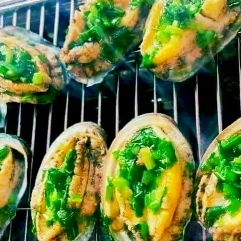 Hình ảnh BÀO NGƯ CỒ NƯớNG MỠ HÀNH