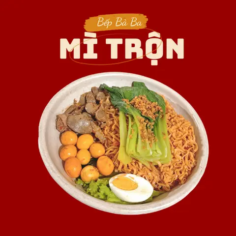 Hình ảnh Mì trộn lòng gà - trứng non