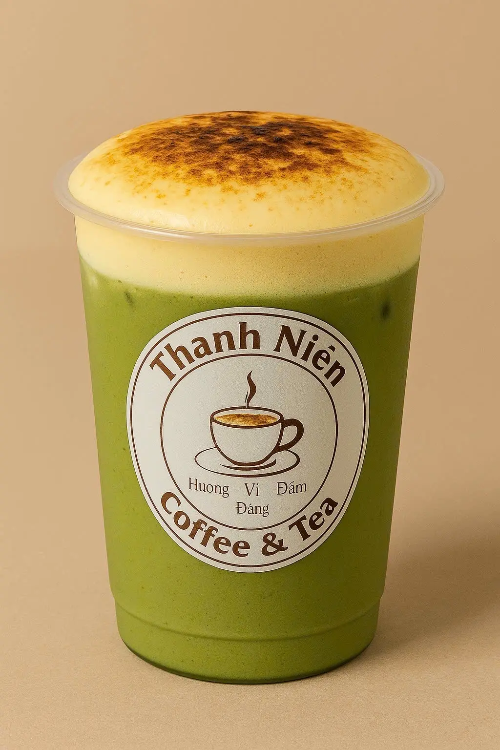 Hình ảnh Matcha latte kem trứng