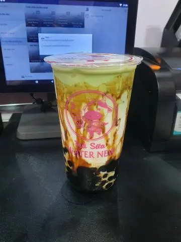 Hình ảnh Sữa tươi matcha trân châu đường đen