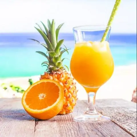 Hình ảnh Cam + dứa ly to 700ml