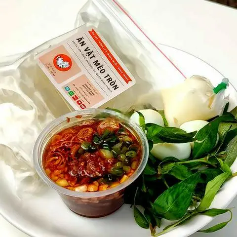Hình ảnh Bánh Tráng Chấm Sốt Me