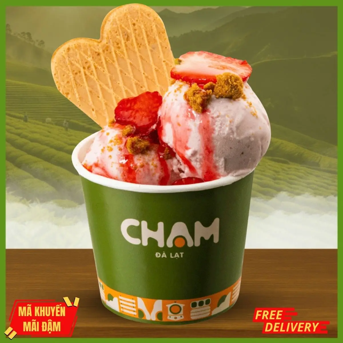 Hình ảnh Kem Dâu Đà Lạt
