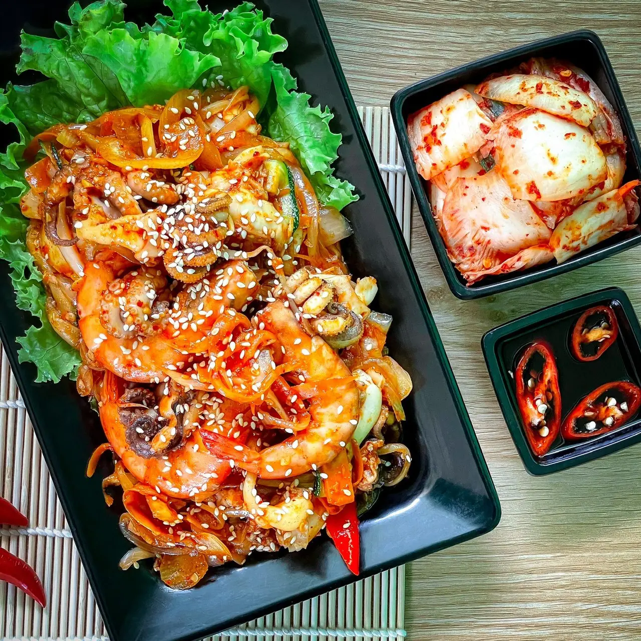 Hình ảnh Hải sản xào cay