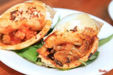 Hình ảnh ốc tỏi xào rau muống