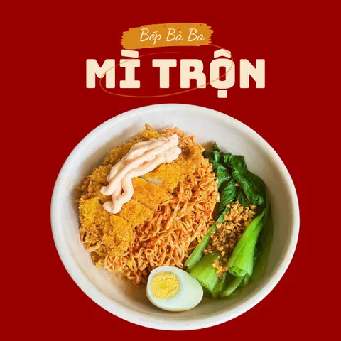 Hình ảnh Mì trộn heo chiên xù