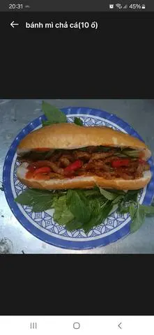 Hình ảnh bánh mì chả cá (1 ô)