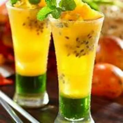 Hình ảnh matcha latte chanh leo