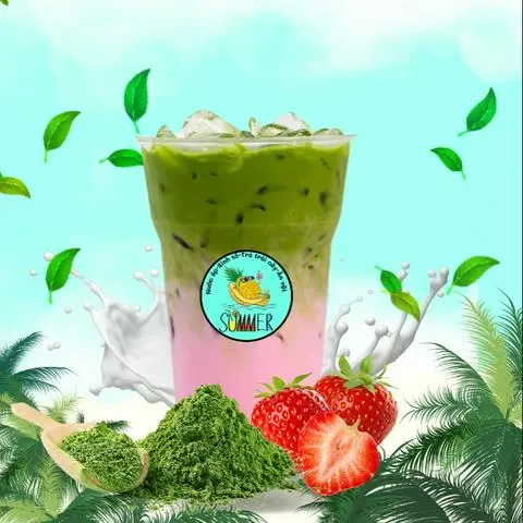 Hình ảnh Matcha Late Sữa Dâu 