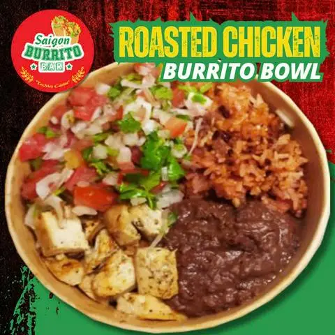Hình ảnh Burrito Tô Ức Gà Đút Lò | Roasted Chicken Burrito Bowl