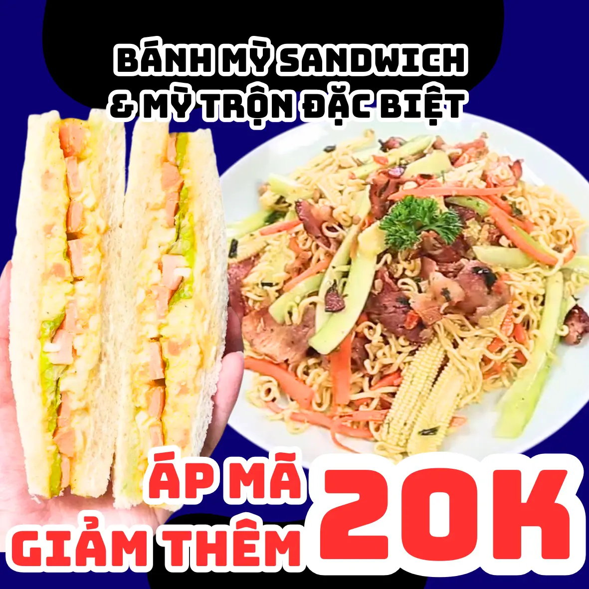 Hình ảnh Bánh Mỳ Sandwich Tự Chọn & Mỳ Trộn ĐẶC BIỆT  
