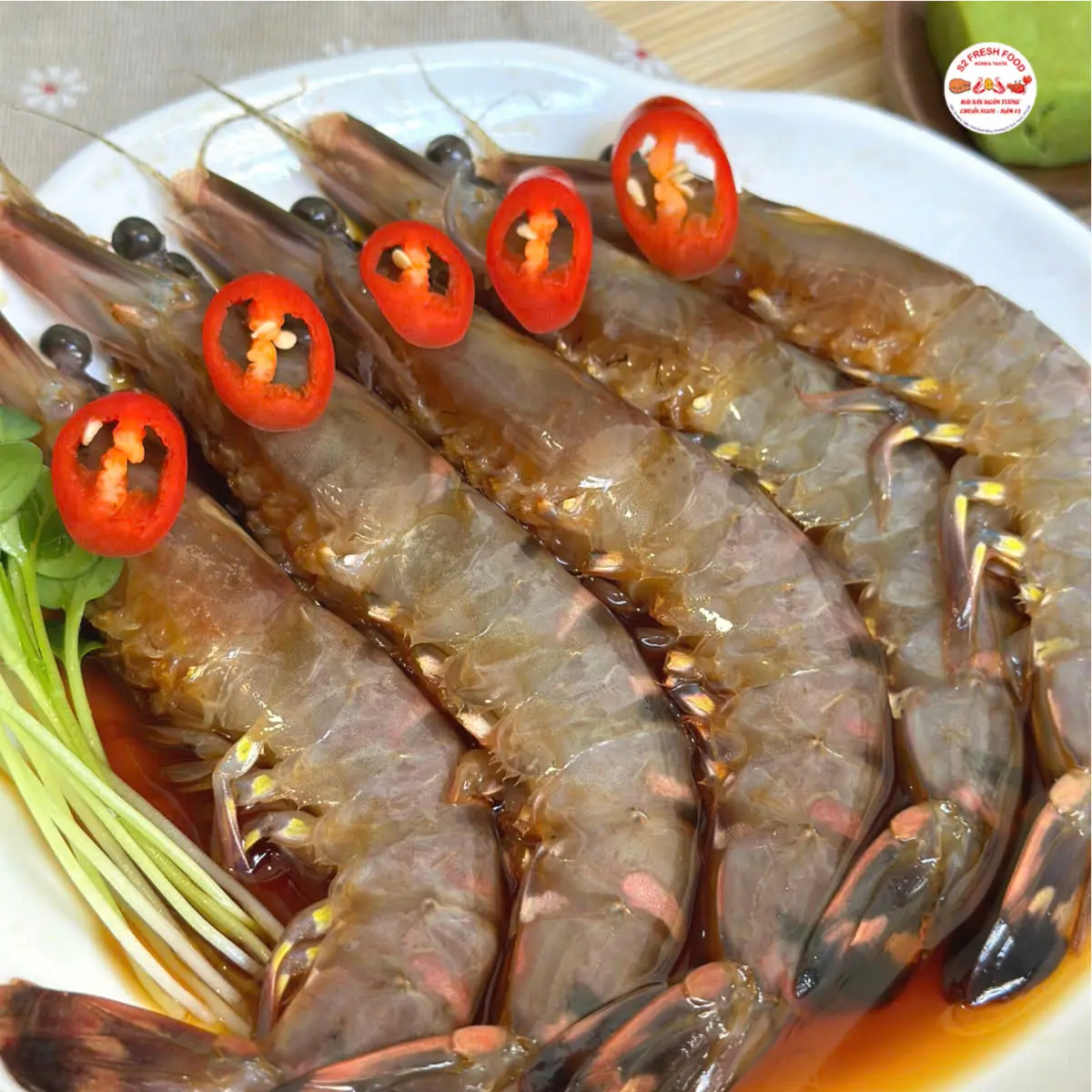 Hình ảnh Hộp 300g Tôm sú Ngâm Tương