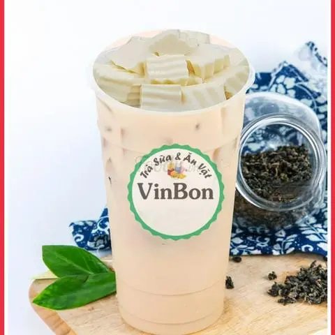 Hình ảnh Trà sữa caramel thạch phô mai tươi ly 700ml