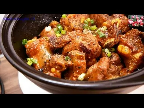 Hình ảnh Cơm sườn sụn kho tiêu