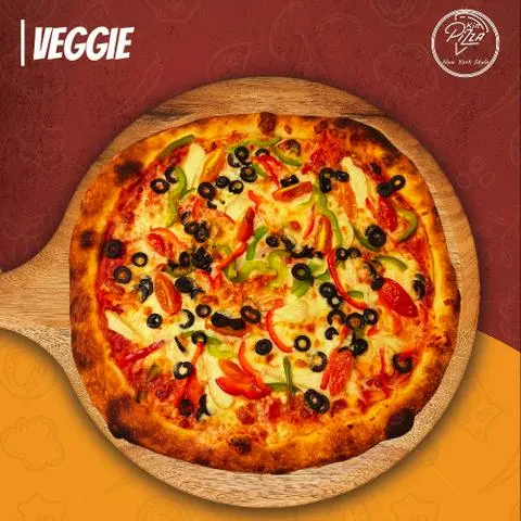 Hình ảnh Veggie Pizza Kích Cỡ 34Cm