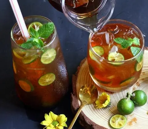Hình ảnh Trà tắc mật ong rừng nguyên chất - size 700ml
