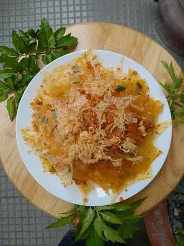 Hình ảnh BT trộn trứng muối chà bông