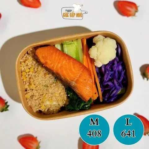 Hình ảnh Quinoa mix cá hồi áp chảo - Pan seared salmon