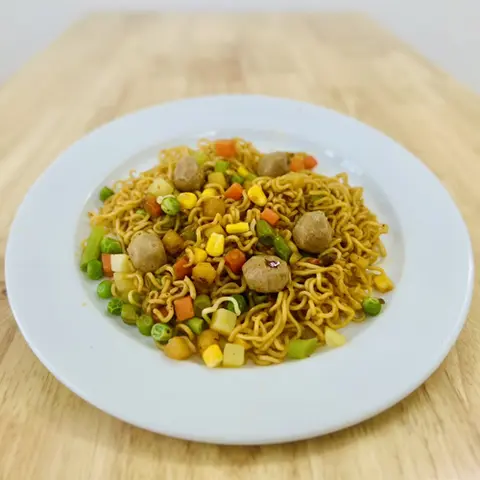 Hình ảnh Mì Trộn Indomie Cá Viên