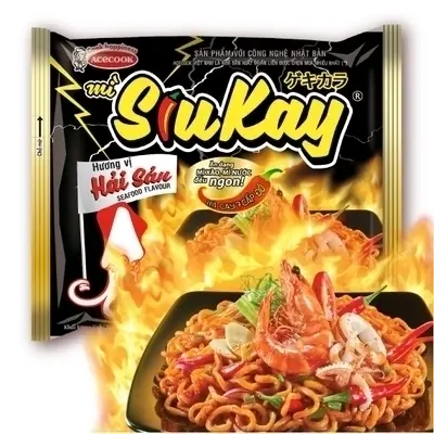 Hình ảnh Mỳ siukay + 4 viên nem chua rán