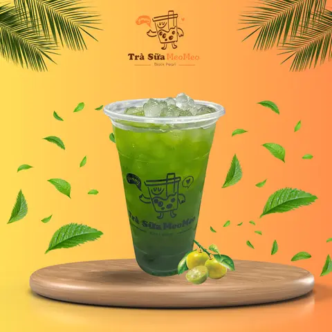 Hình ảnh Trà Tắc Thái Xanh Ngọc Trai (size L - 700ml)