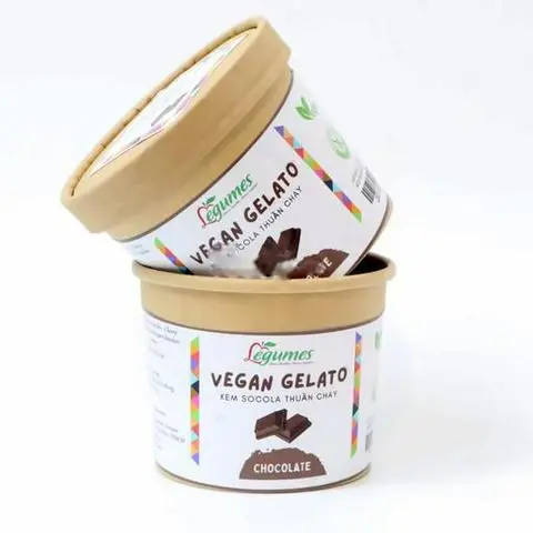 Hình ảnh Vegan gelato chocolate _ kem socola thuần chay
