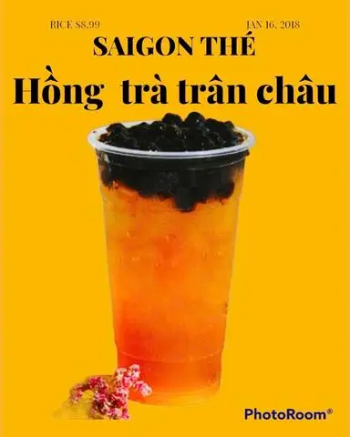 Hình ảnh Hồng trà trân châu