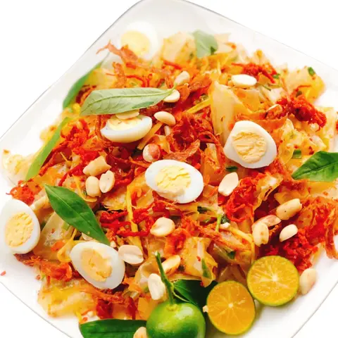 Hình ảnh Bánh Tráng Trộn Đầy Đủ