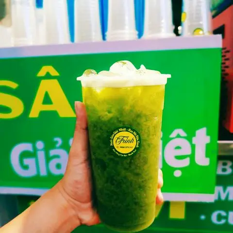 Hình ảnh rau má  sữa ly 700ml