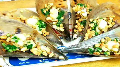 Hình ảnh Sò mai nướng sate