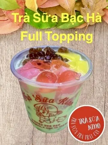 Hình ảnh Sữa Tươi Bạc Hà Full Topping