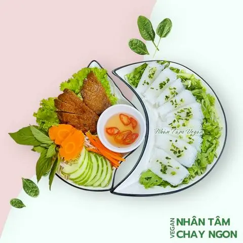 Hình ảnh Bánh hỏi thịt nướng thuần chay