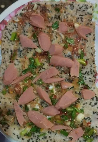 Hình ảnh bánh đa xúc xích 
