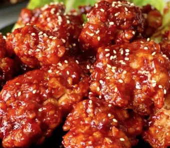 Hình ảnh Đùi gà sốt chua ngọt nhỏ