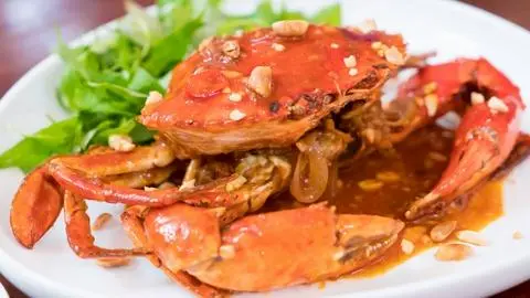 Hình ảnh Cua Gạch Sốt Me Chua Ngọt 