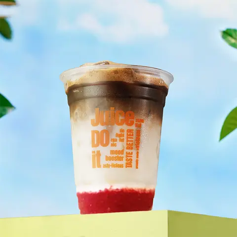 Hình ảnh CF08.  Cafe dâu latte - Iced strawberry latte
