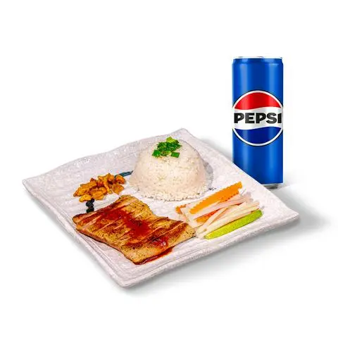 Hình ảnh Combo Cơm Tấm Nạc Giòn IBERICO Thảo Mộc kèm Pepsi