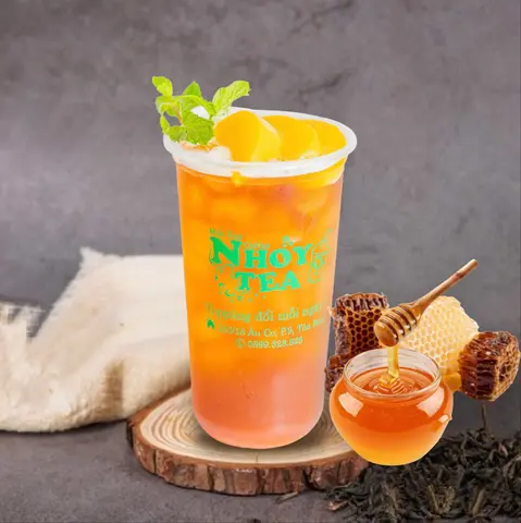 Hình ảnh Hồng Trà Đào Mật Ong Thạch Đào (Không Đào Tươi)