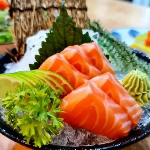 Hình ảnh Sashimi cá hồi 5ps - salmon sashimi