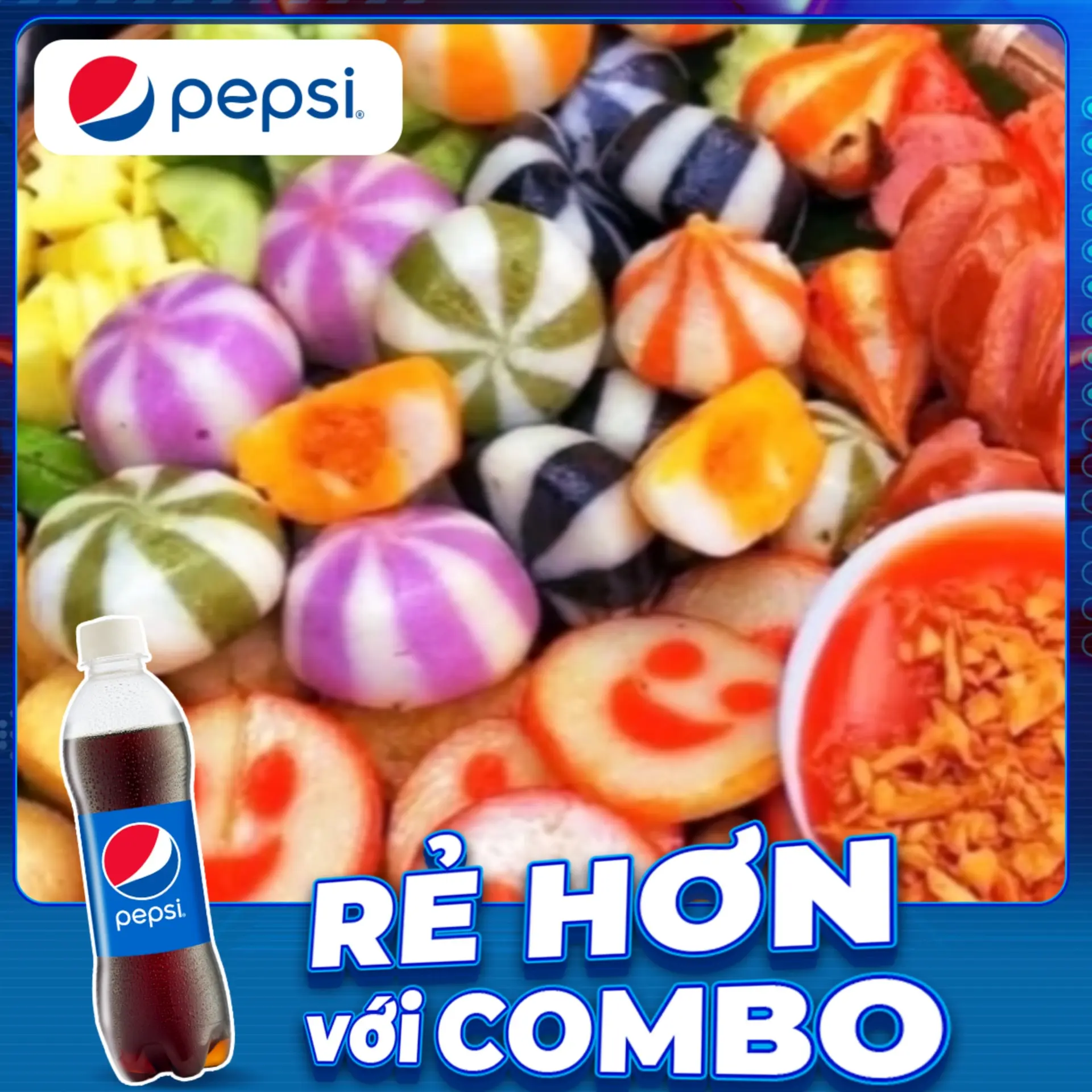 Hình ảnh Combo Cá Viên Chiên Phần - Nhỏ + Tặng 1 Chai Nước Tự Chọn