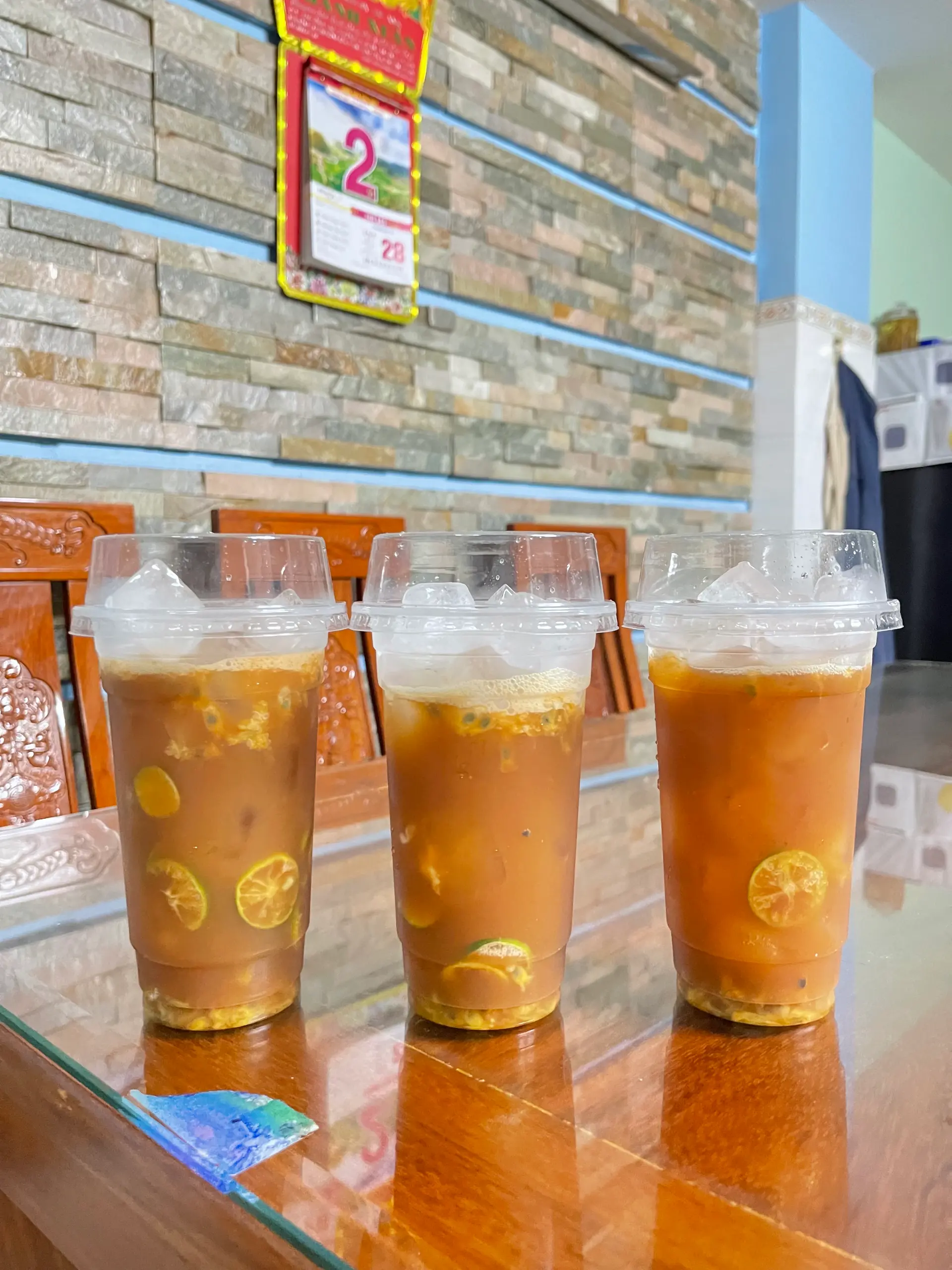 Hình ảnh Trà tắc chanh dây - ly